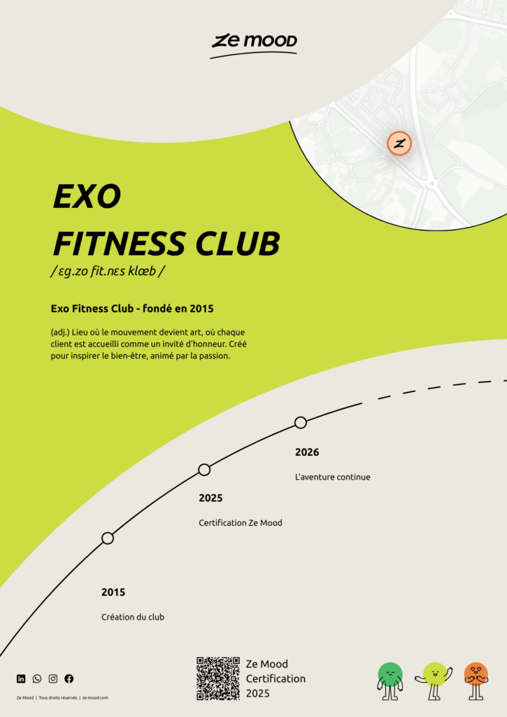 affiche a2 exo fitness club poitiers